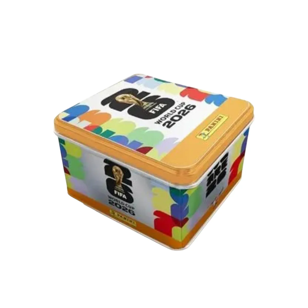 GENERICO - COPA MUNDIAL FIFA 2026-ALBUM TAPA BLANDA Y 1 PAQUETON 104 SOBRES DE STICKERS + LATA COLECCIONABLE