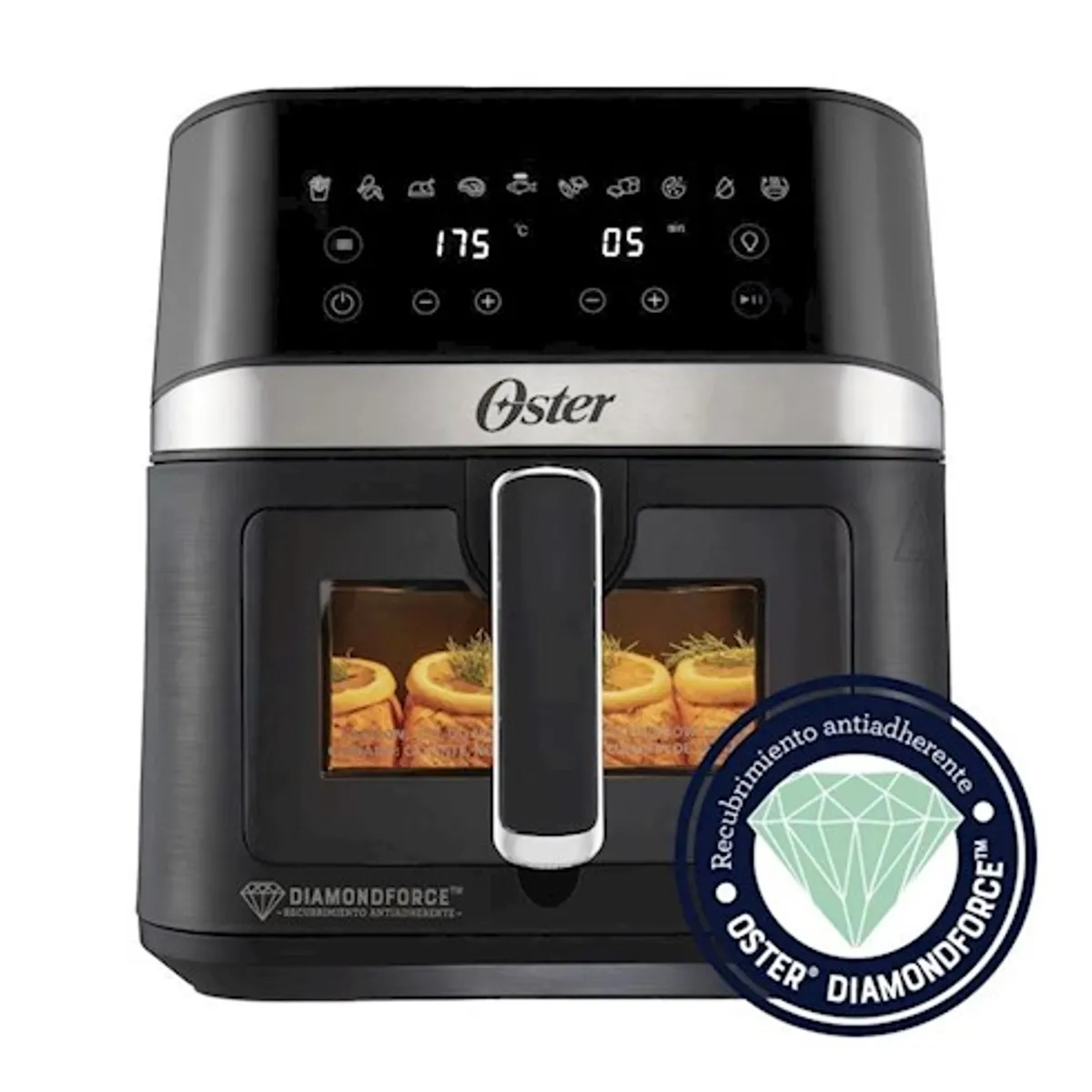 OSTER - Freidora de Aire Digital Oster® DiamondForce® 6L CKSTAF60WDDF  Negro