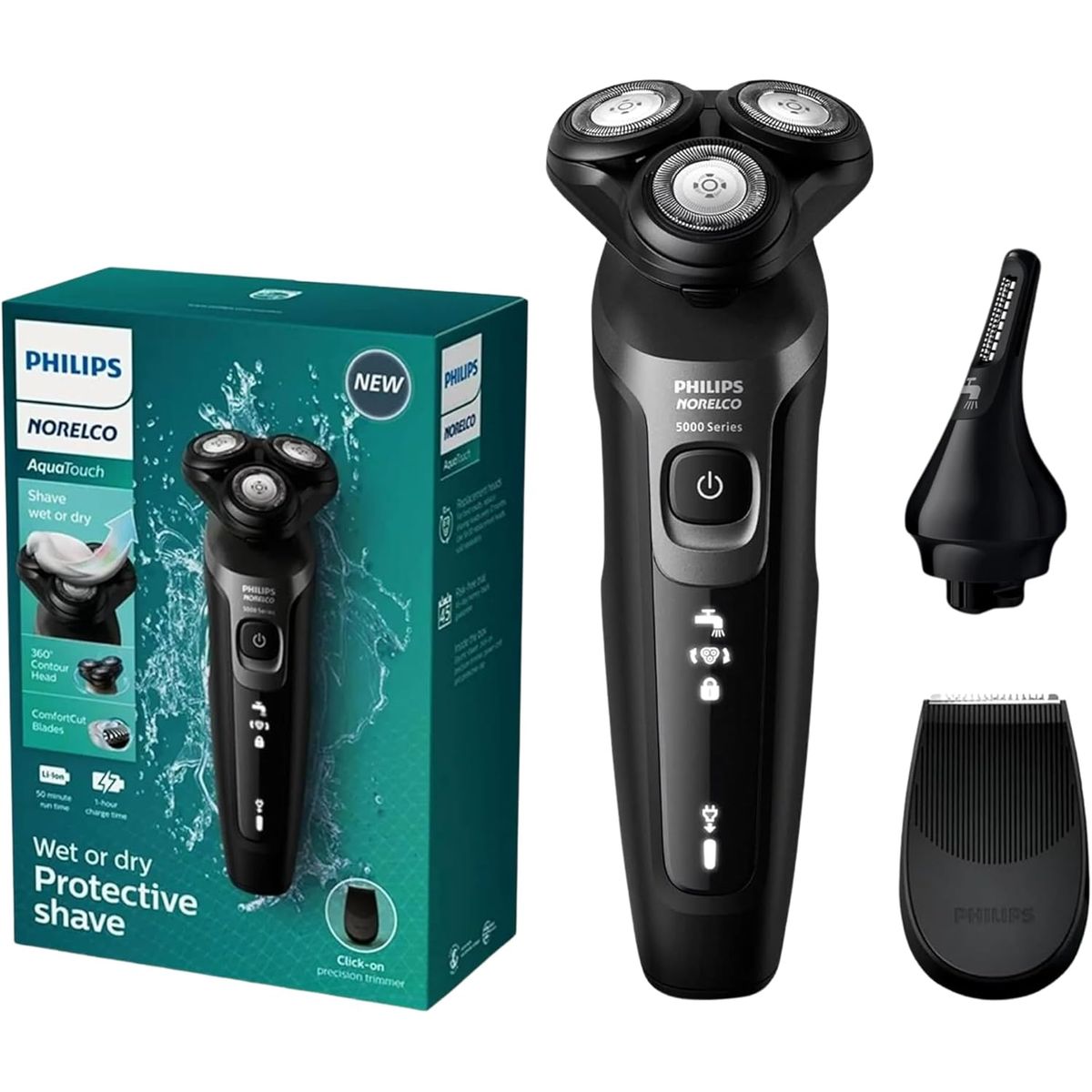 Philips Norelco Afeitadora Rasuradora eléctrica AquaTouch 5D Serie 5000, marca PHILIPS - Foto Principal