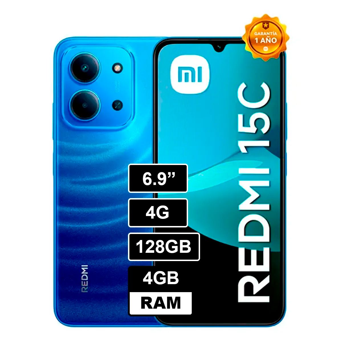 XIAOMI - SMARTPHONE REDMI 15C 128GB 4GB AZUL