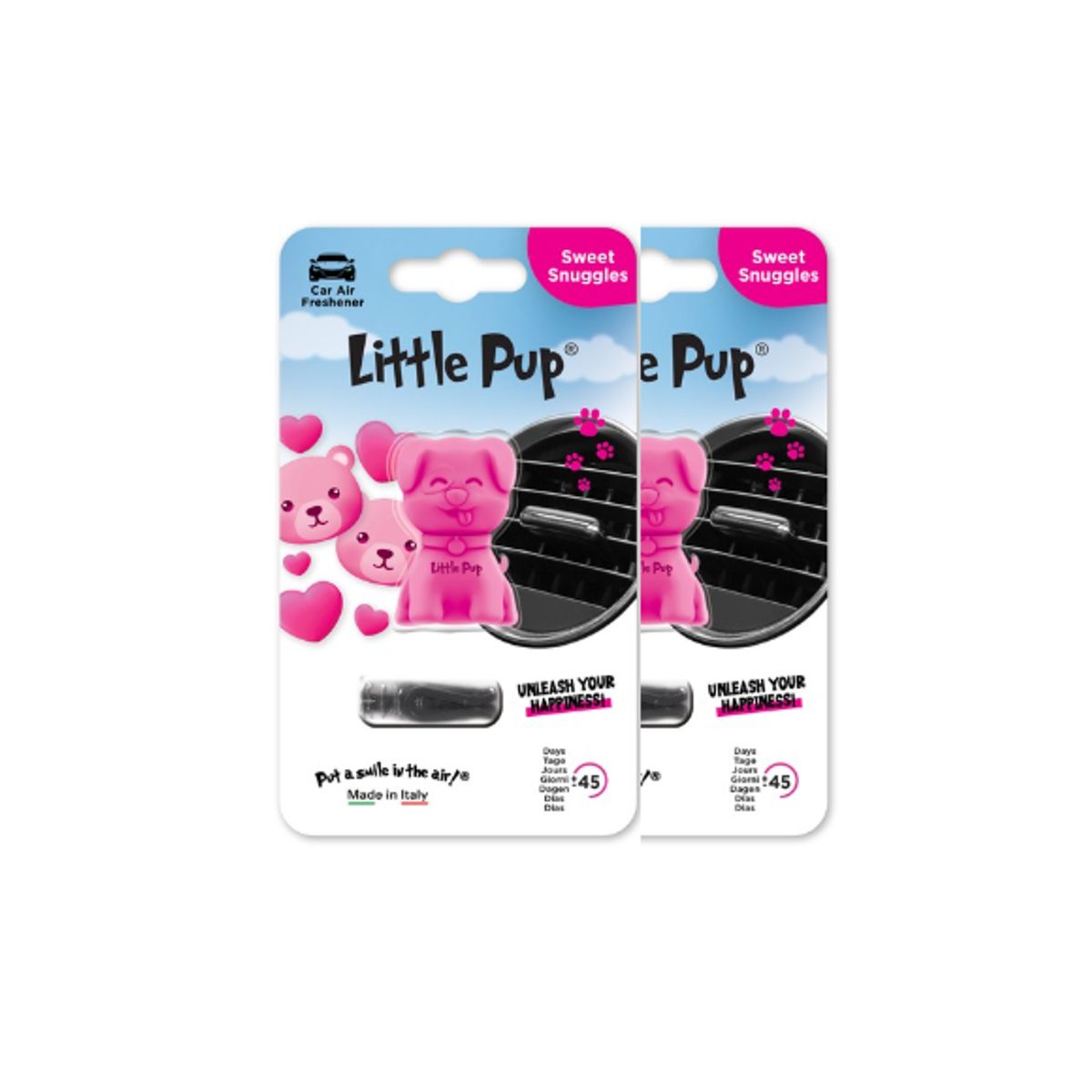 LITTLE JOE - Ambientador Para Auto Little Pup® - Sweet Snuggles - PACK 2 UND