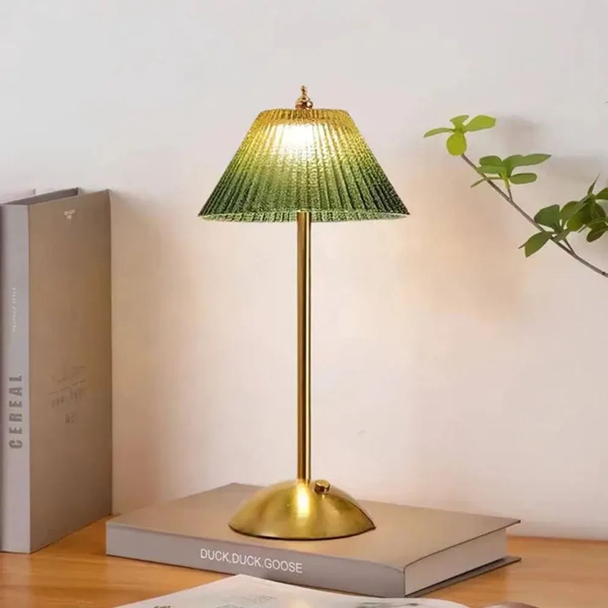 HOME NEAT - Lámparas de Mesita de Noche Táctil Regulable - Verde