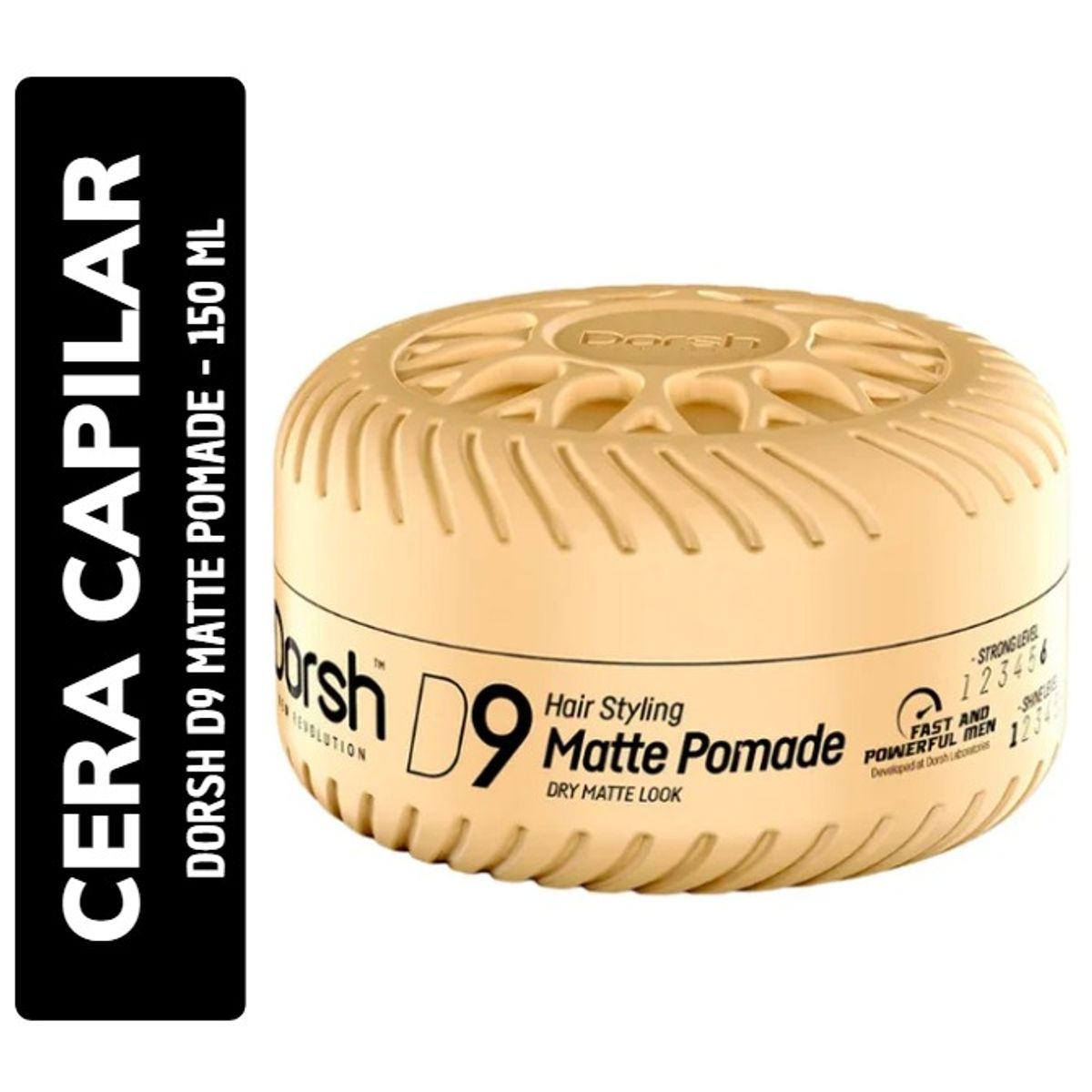 GENERICO - DORSH Matte Pomade D9 Fijacion Fuerte150ml
