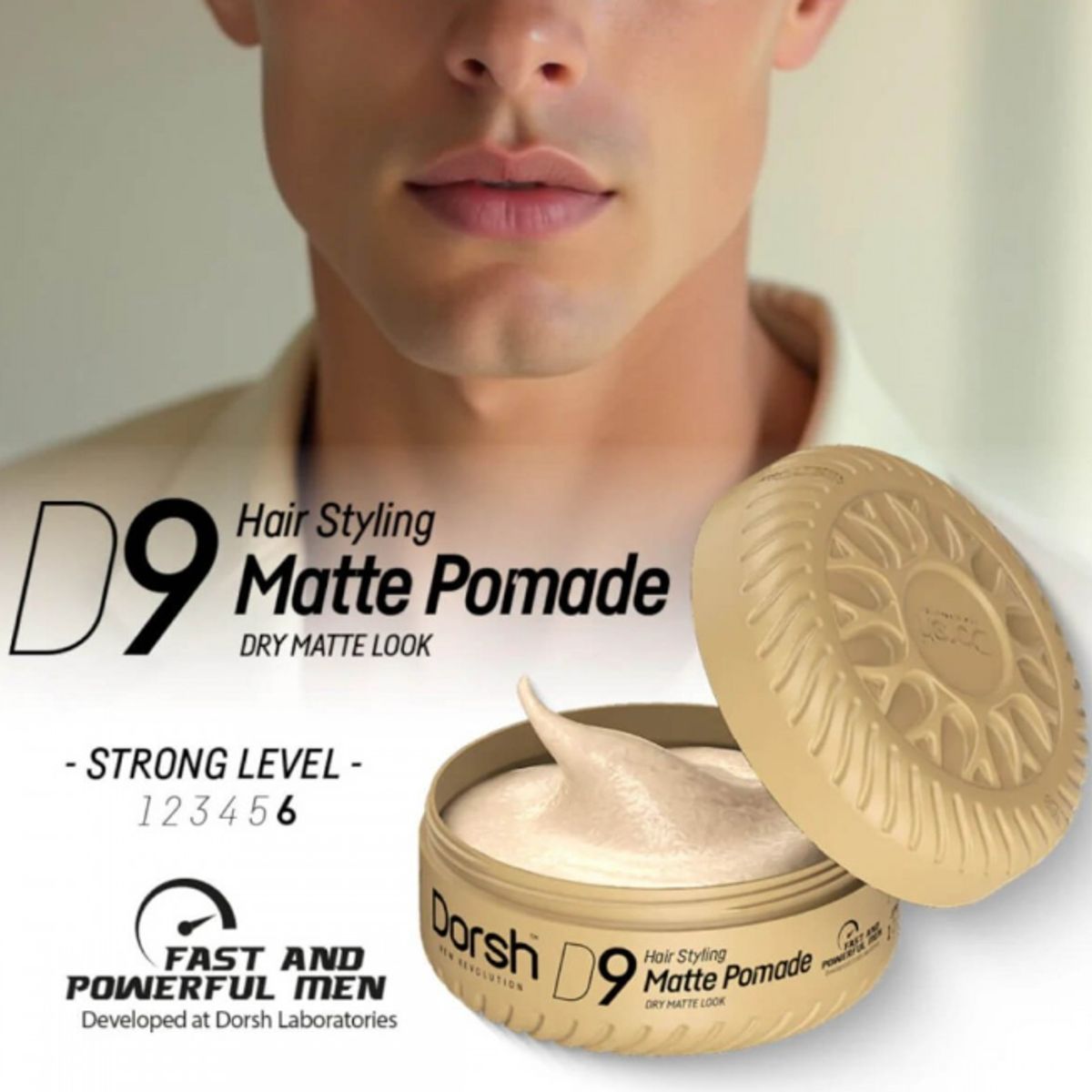 GENERICO - DORSH Matte Pomade D9 Fijacion Fuerte150ml