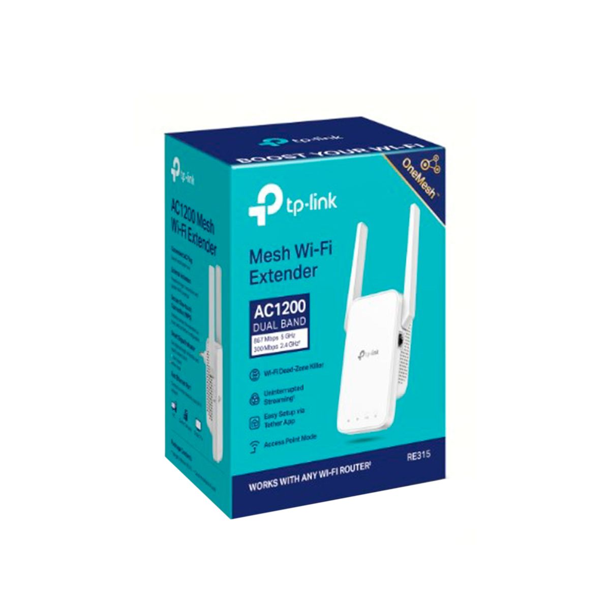 TP LINK - EXTENSOR WI-FI TP-LINK AC1200 DUALBAND 5GHZ 100MBPS l P-N RE315