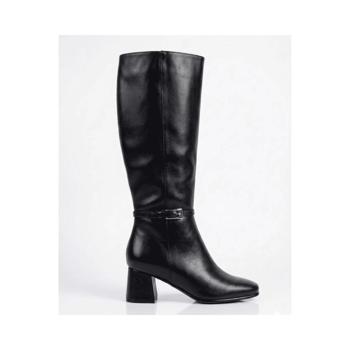 PALINI SHOES - Bota en punta con taco 5 color negro