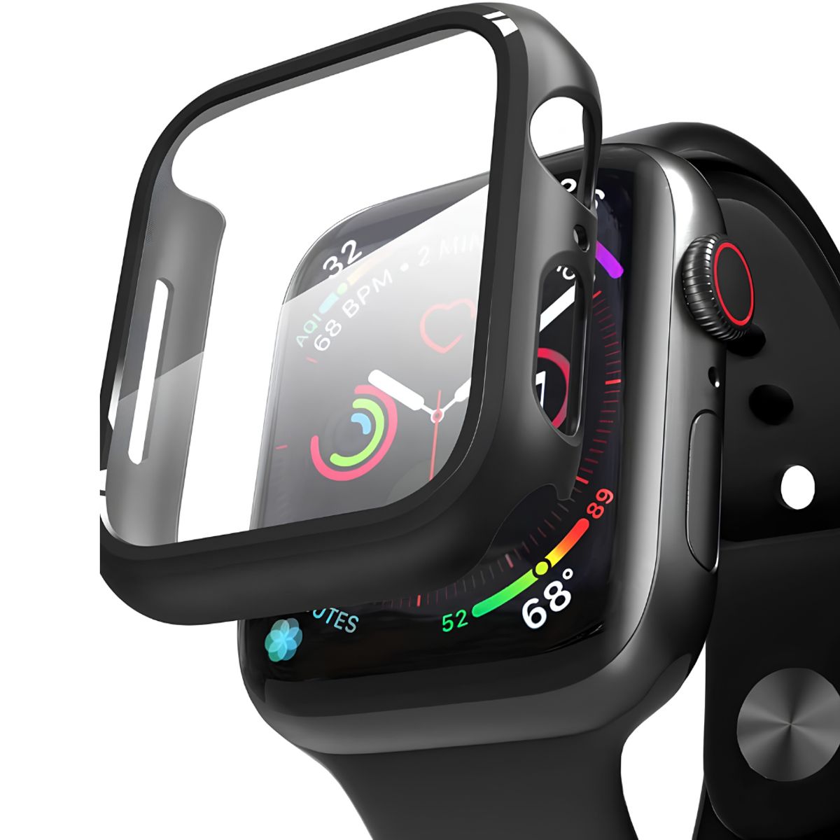 GENERICO - PROTECTOR SMARTWATCH BUMPER APPLE 49MM NEGRO