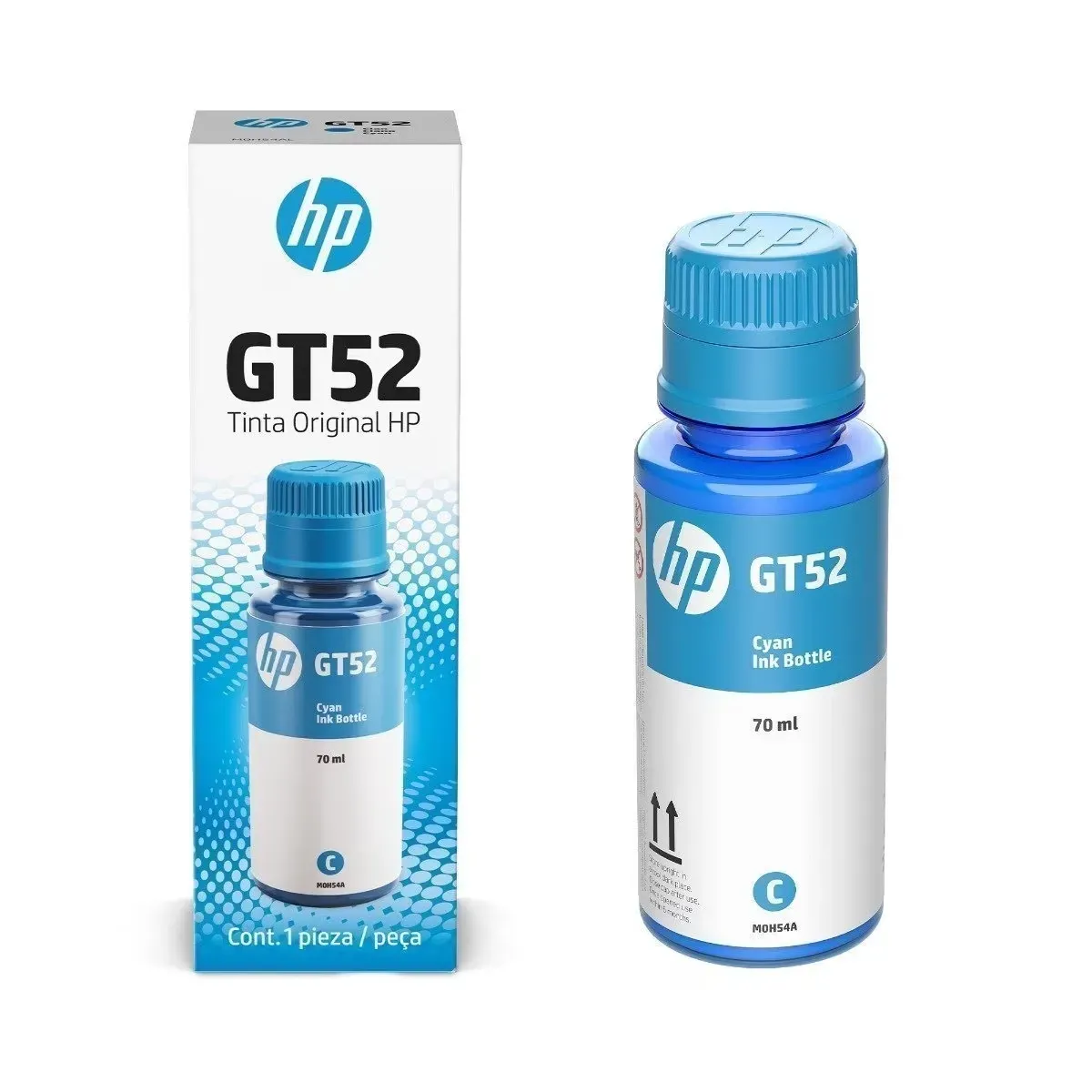 Botella de Tinta HP GT52 Cyan Original 70ml, marca HP - Foto 2