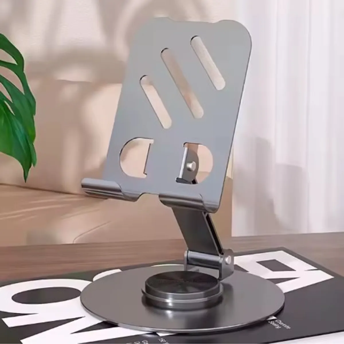 OEM - Soporte Holder 360° metálico Plegable, para celular y Tablet