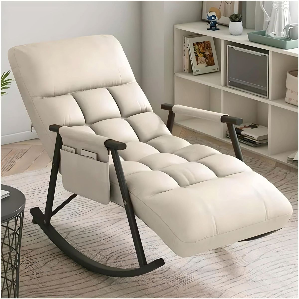 SILLA SILLÓN SOFÁ MECEDORA RECLINABLE TERRAZA BEIGE, marca GENERICO - Foto Principal