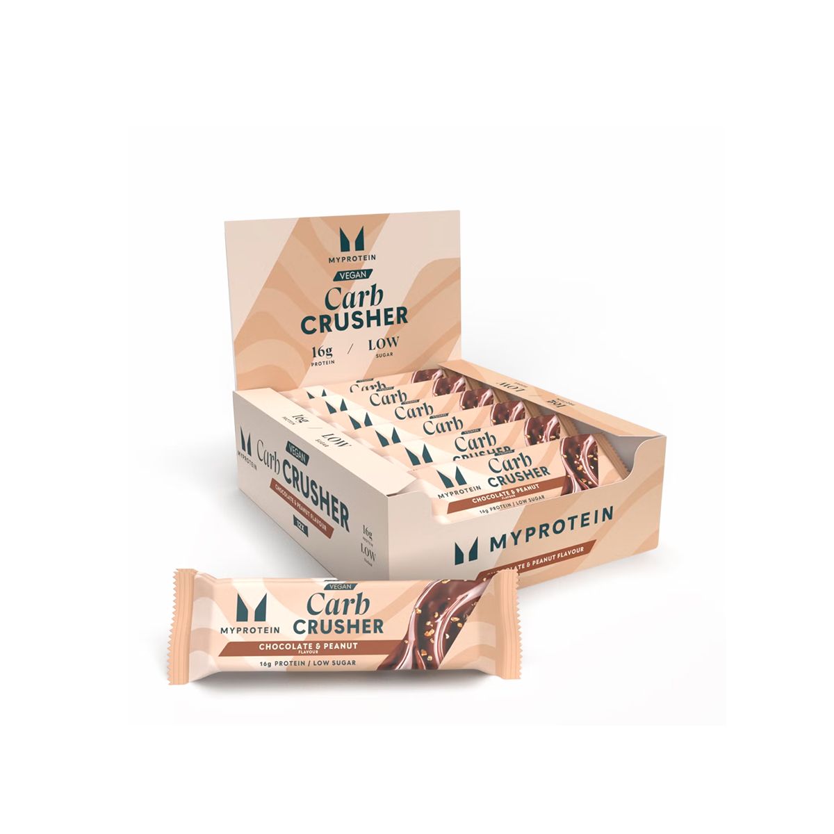 Myprotein - Vegan Carb Crusher Peanut Butter Caja de 12 Unidades MyVegan