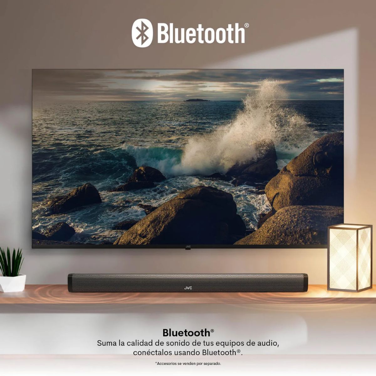 JVC - Smart TV QLED JVC 65 LT-65KM748 4K UHD Google TV