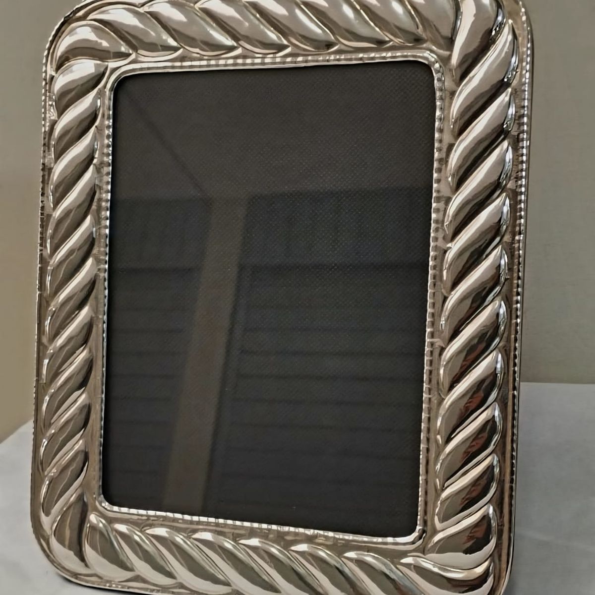 PERU - Decorativo Adorno Marco cuadro estilo cordon PLat. ley 950 para foto de 15x20