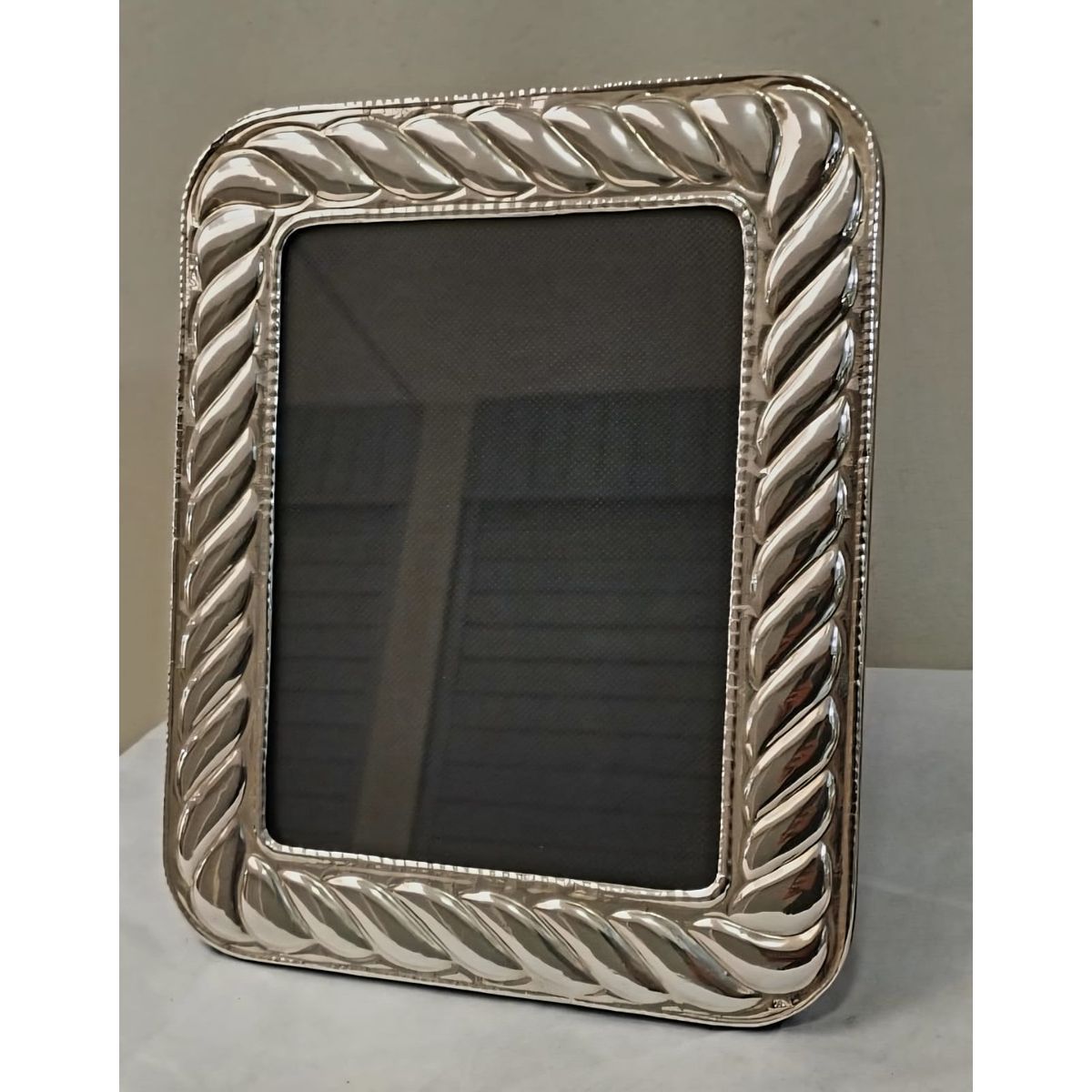PERU - Decorativo Adorno Marco cuadro estilo cordon PLat. ley 950 para foto de 15x20