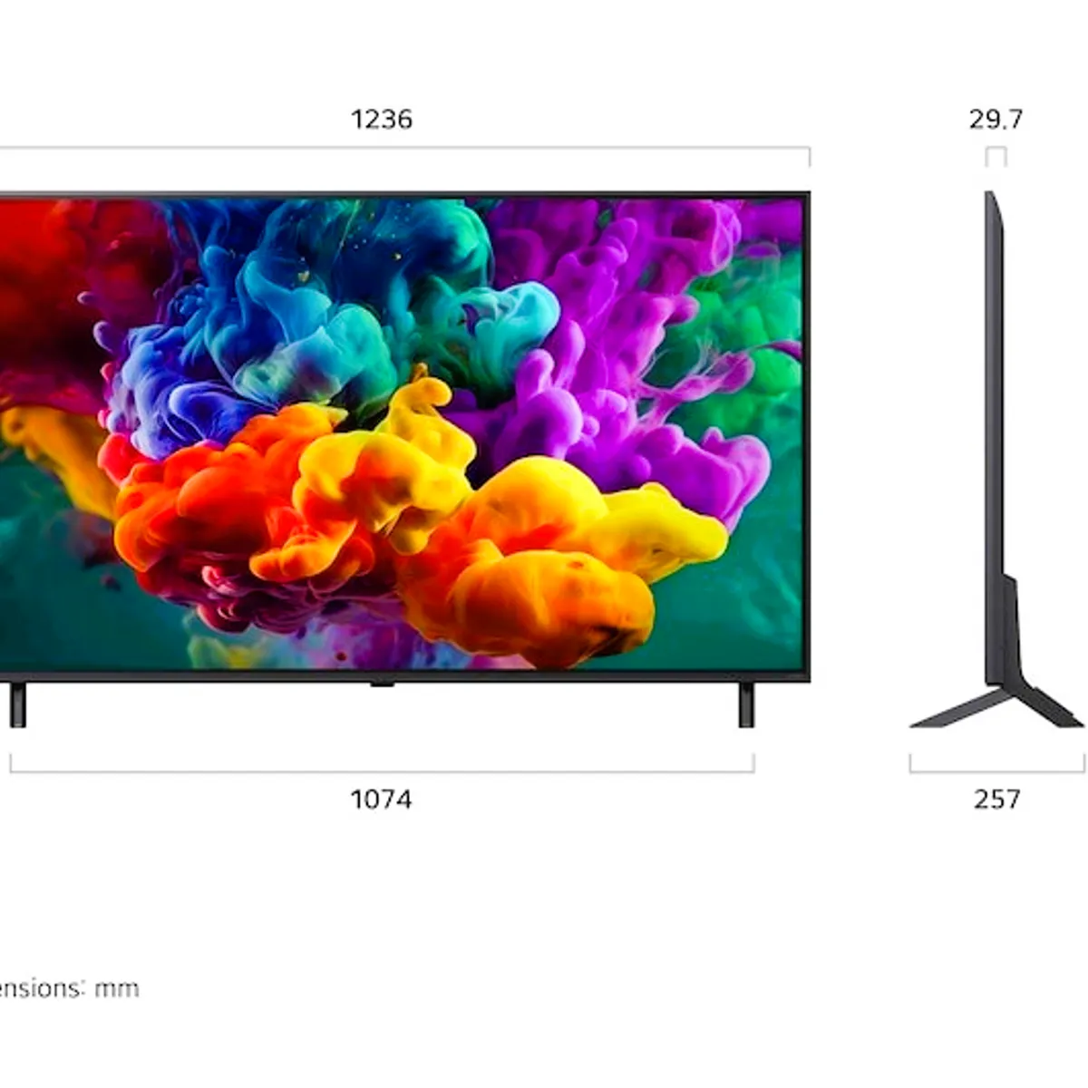 LG - Televisor LG 55 Pulgadas QNED Mini Led UHD 4K ThinQ AI WebOS 55QNED65BSA + Control Magic AI (2026)