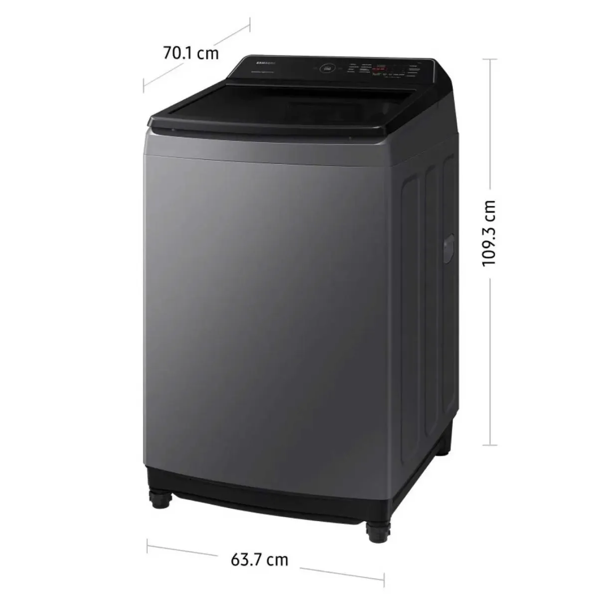 SAMSUNG - Lavadora SAMSUNG Carga Superior 19 kilos WA19CG6441BD Gris