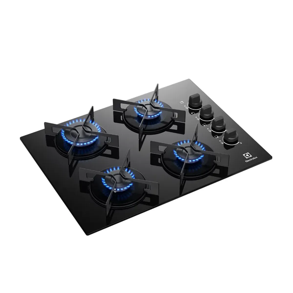 Electrolux - Encimera a Gas 4 hornillas 52 cm Negro Electrolux  KE4GR