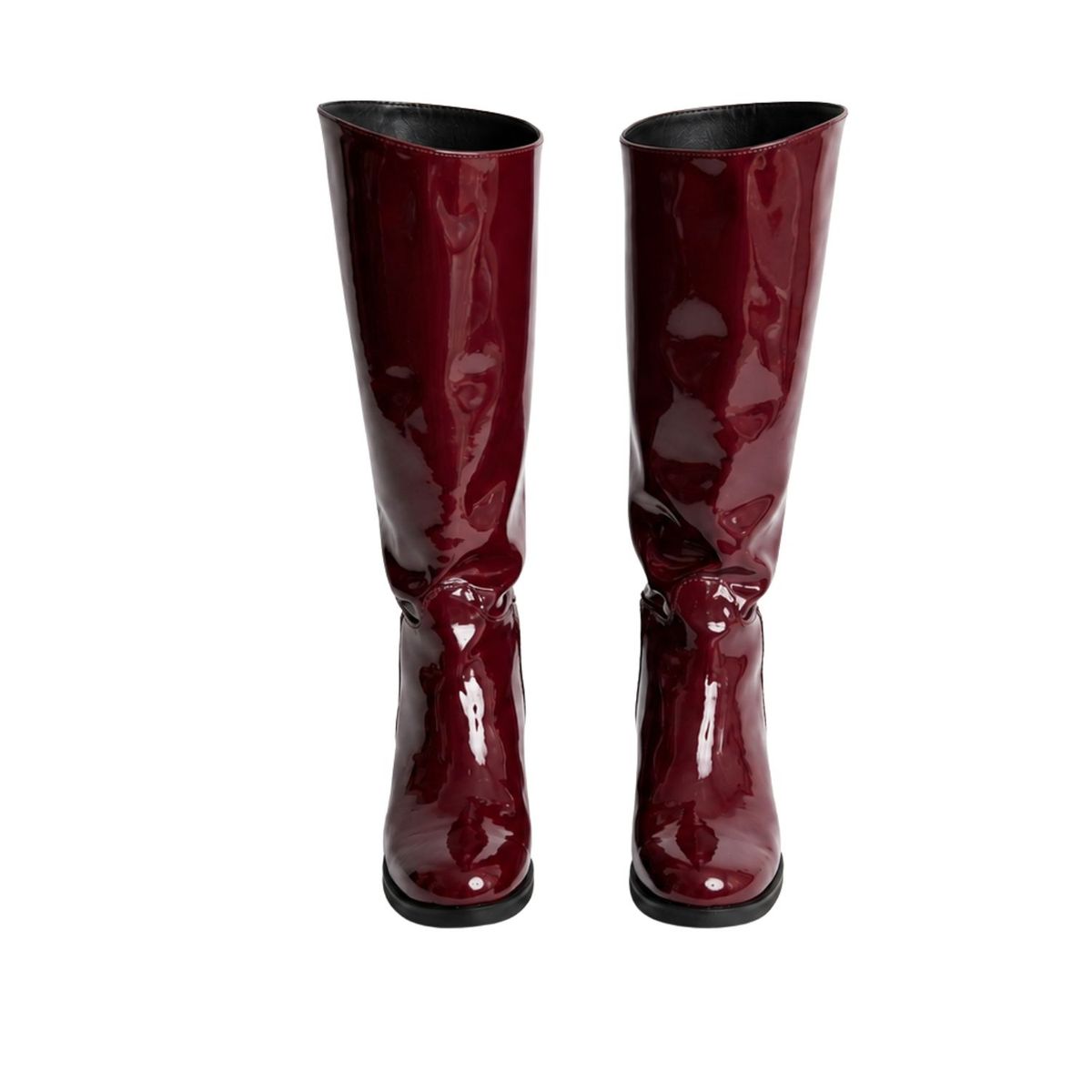 SAPATU - BOTAS DE MUJER ANNTARAH ROJO VINO CHAROL