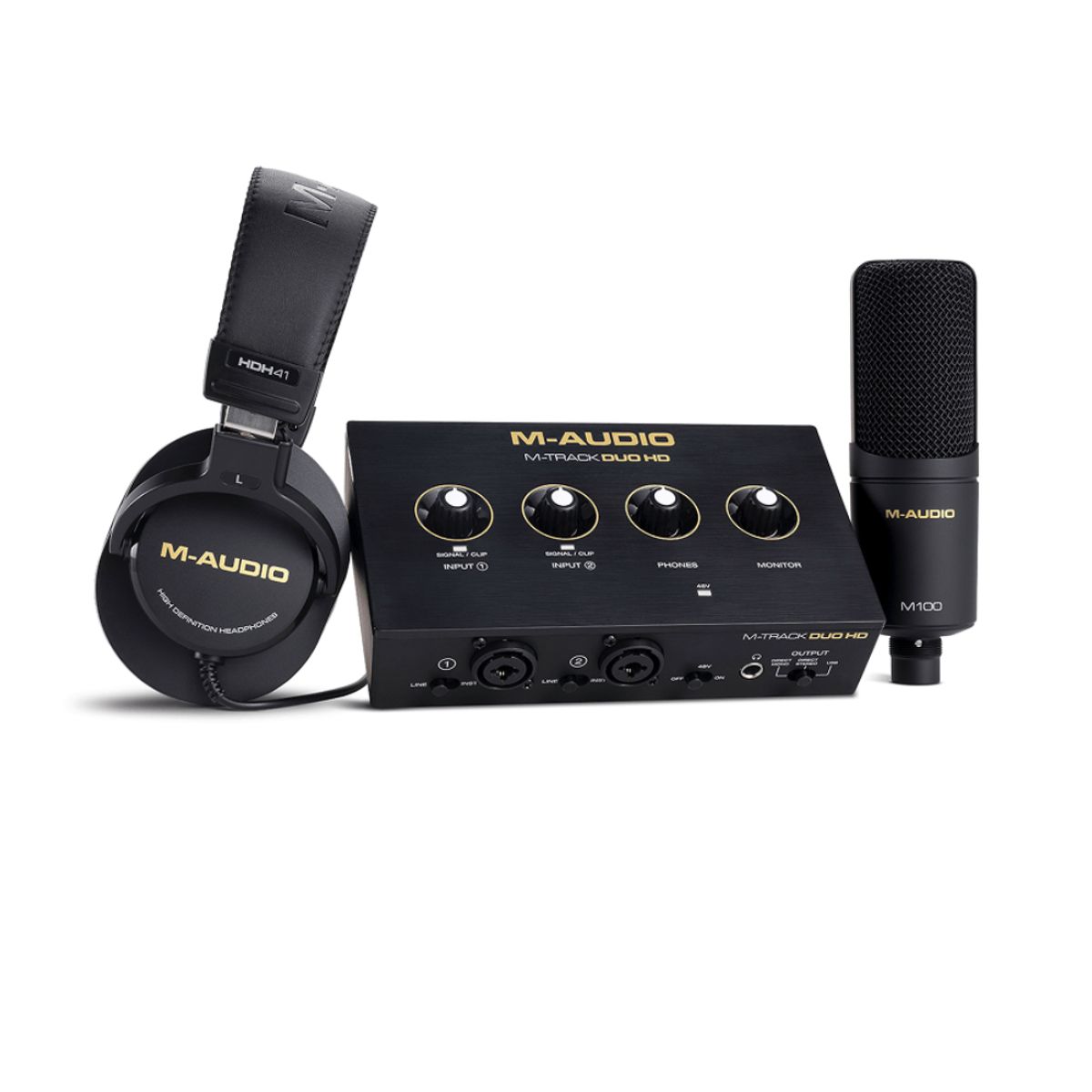 M AUDIO - INTERFAZ DE AUDIO M-AUDIO M-TRACK DUO HD PACK