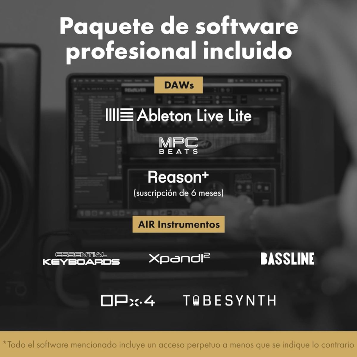M AUDIO - INTERFAZ DE AUDIO M-AUDIO M-TRACK DUO HD PACK