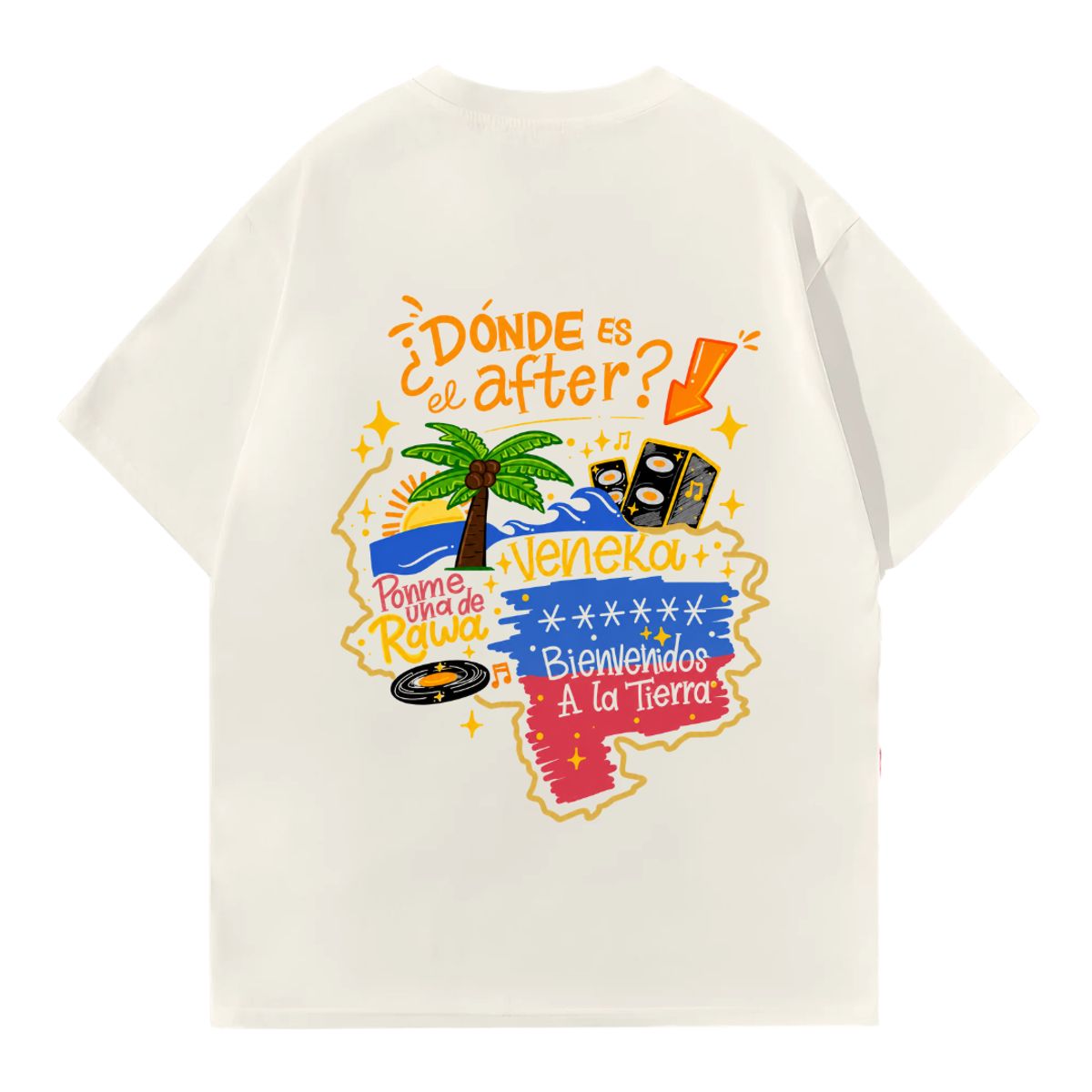 GENERICO - Polo Rawayana Oversize Algodón Crema Oversized