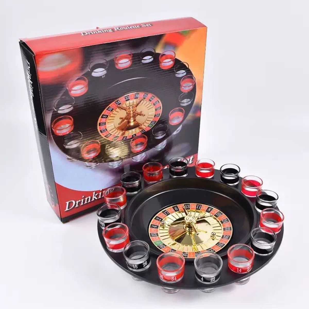 GENERICO - RULETA RUSA  DE TRAGO SHOTS 16 VASOS CON NUMERO