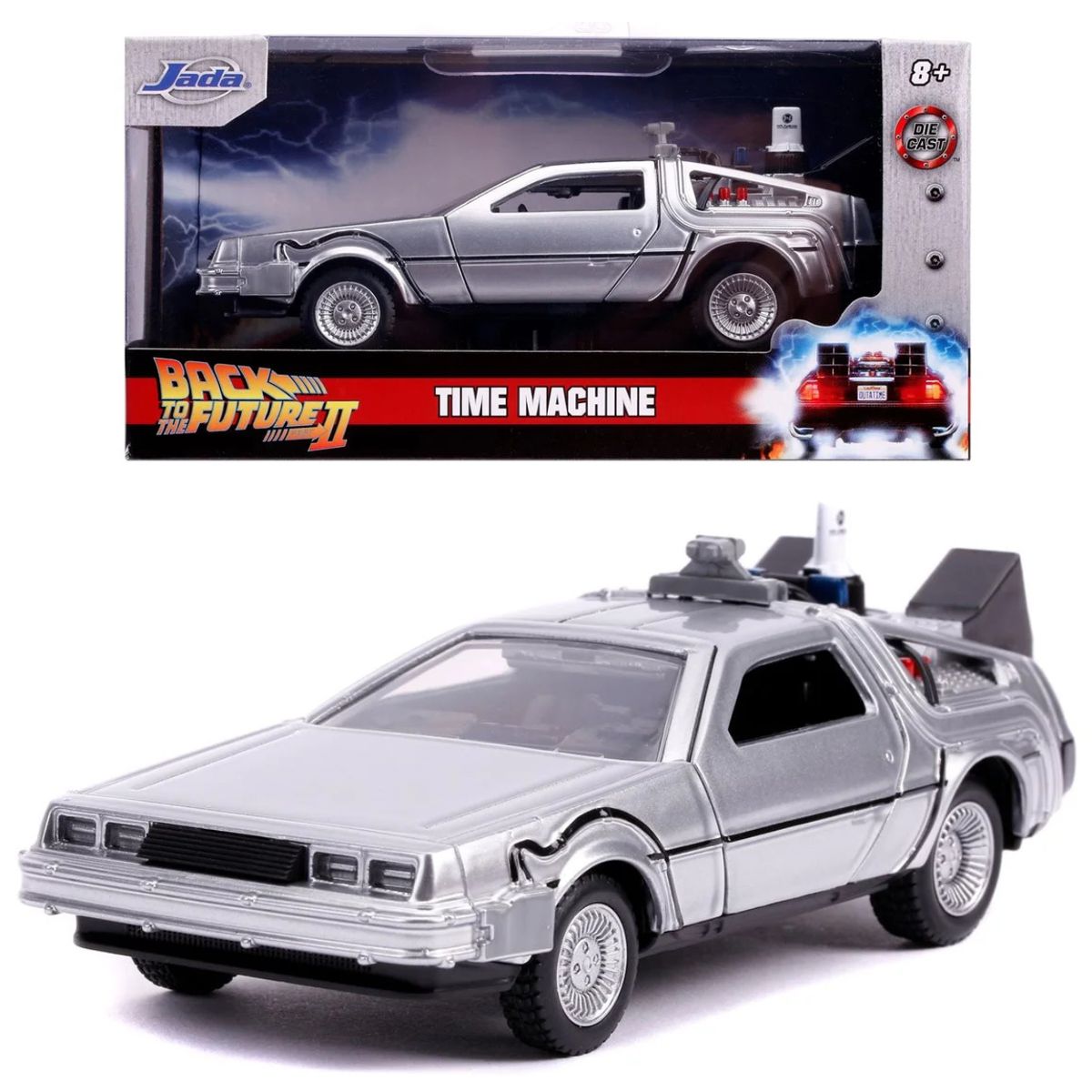 Back to the Future 2 - Delorean Time Machine DieCast Metal maquina del ...