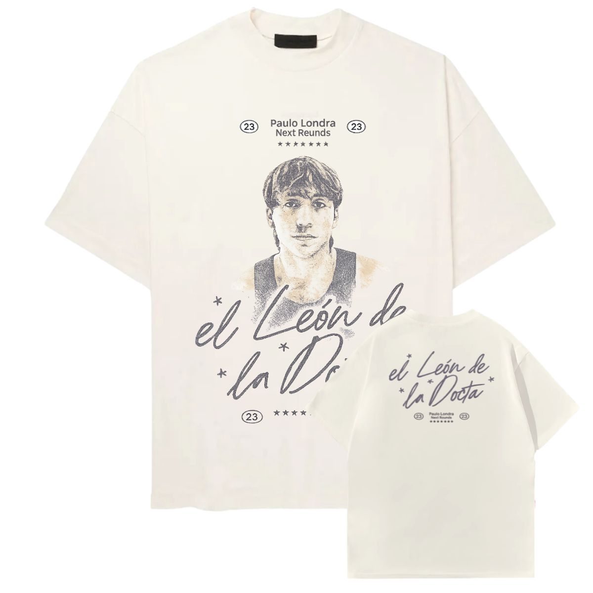 GENERICO - Polo Paulo Londra Oversize Algodón Crema Oversized