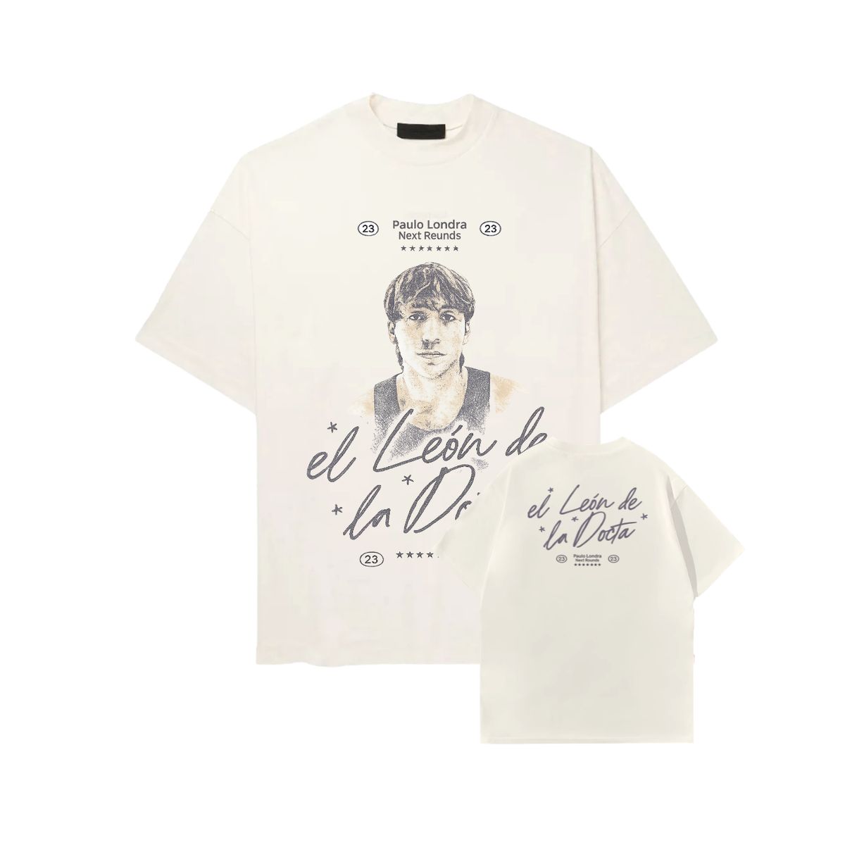 GENERICO - Polo Paulo Londra Oversize Algodón Crema Oversized