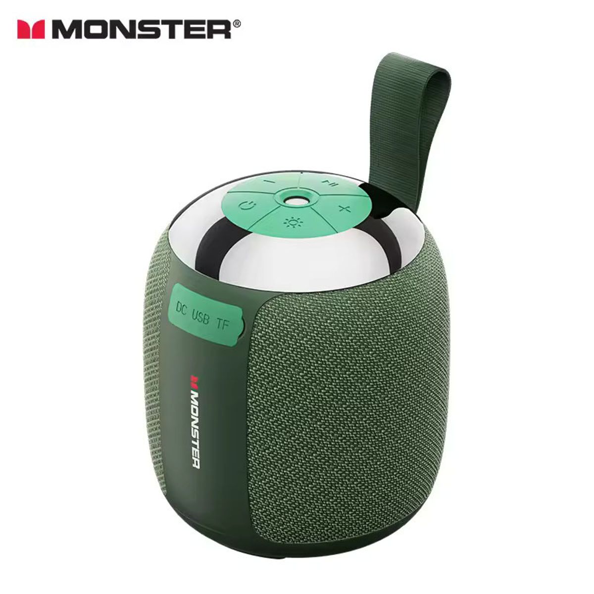 MONSTER - Monster altavoz portátil inalámbrico estéreo reproductor de música de luz LED para exteriores