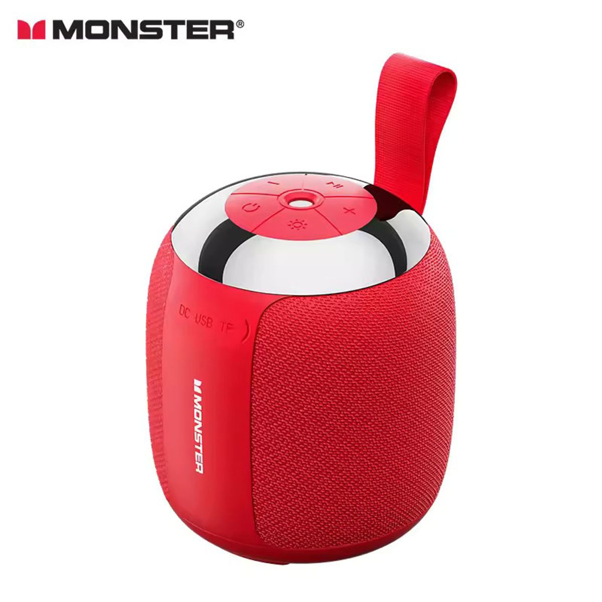MONSTER - Monster altavoz portátil inalámbrico estéreo reproductor de música de luz LED para exteriores