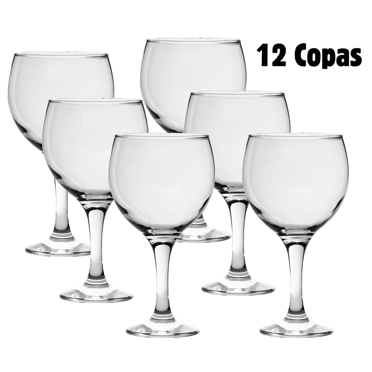 NADIR - Copa Gin 600ml Nadir Vidrio Resistente y Versátil Set 12 Copas
