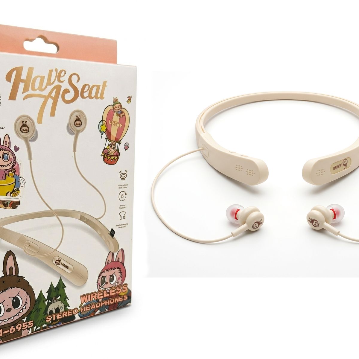 OEM - Audífonos Bluetooth Para Niños In-Ear Color Beige