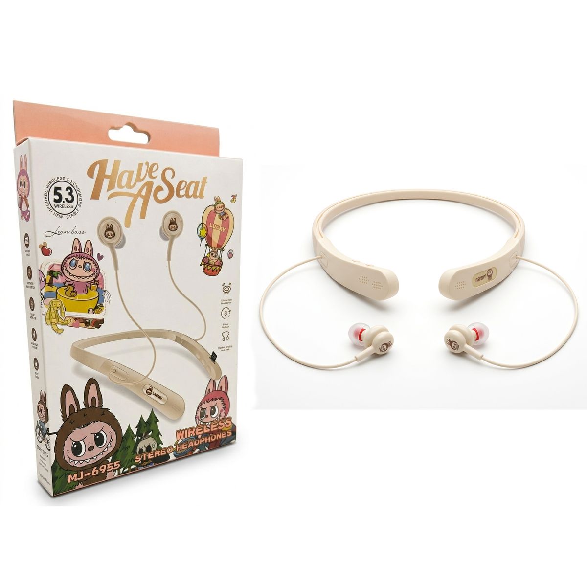 OEM - Audífonos Bluetooth Para Niños In-Ear Color Beige