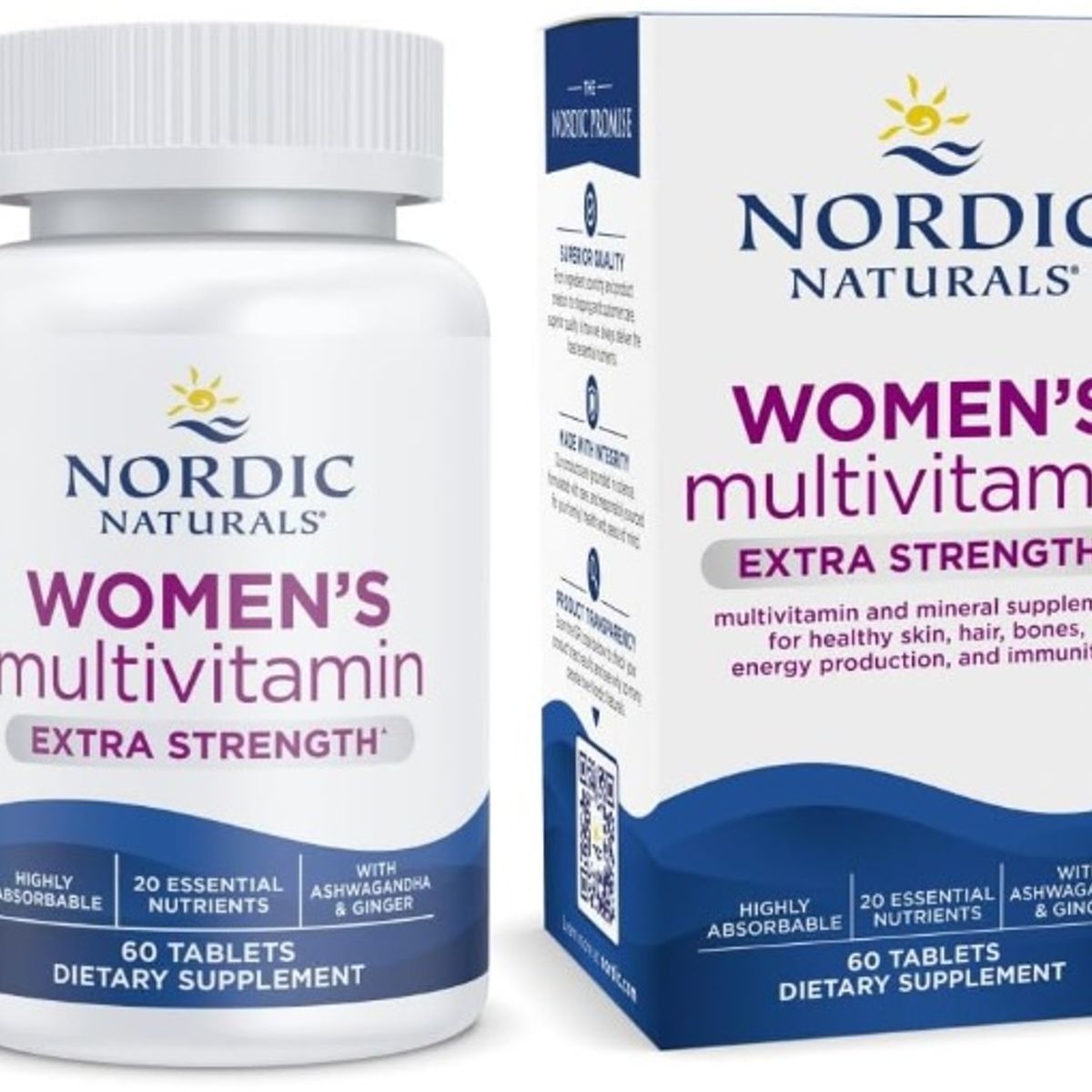 Nordic - Nordic Naturals Multivitamínico extra fuerte para mujer – 60 cápsulas