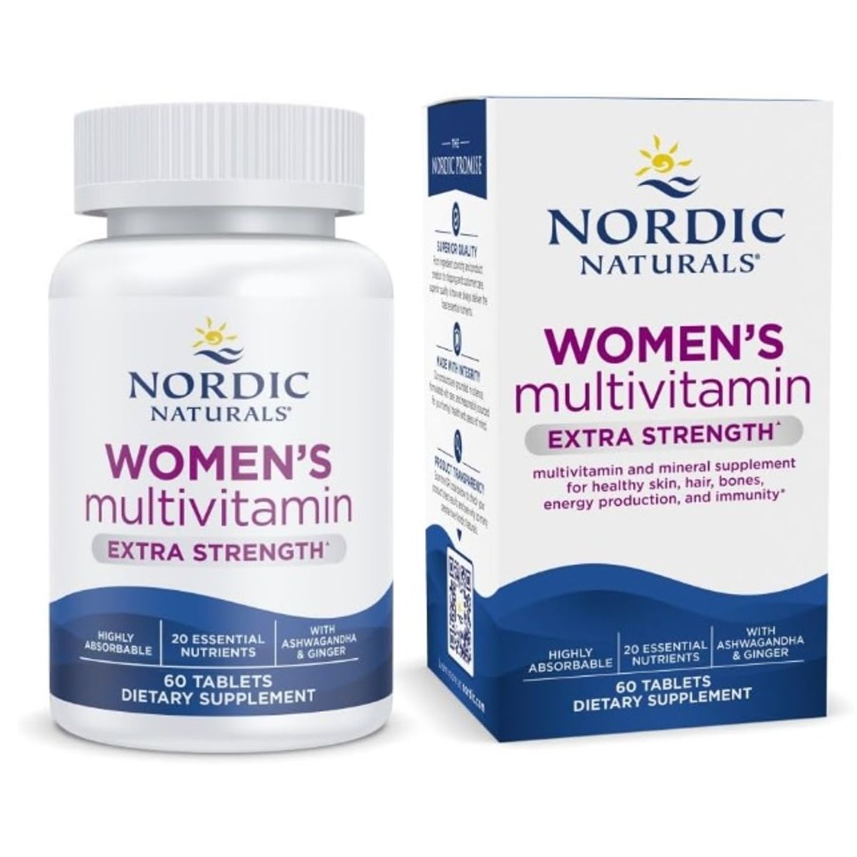 Nordic - Nordic Naturals Multivitamínico extra fuerte para mujer – 60 cápsulas