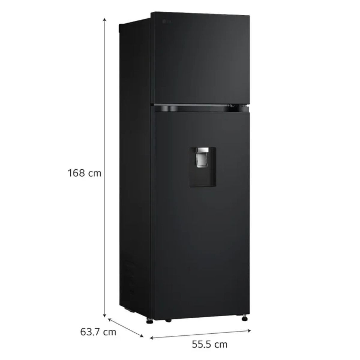 Refrigeradora LG 262L Linear Cooling VT26WPM Negro Mate, marca LG - Foto 2