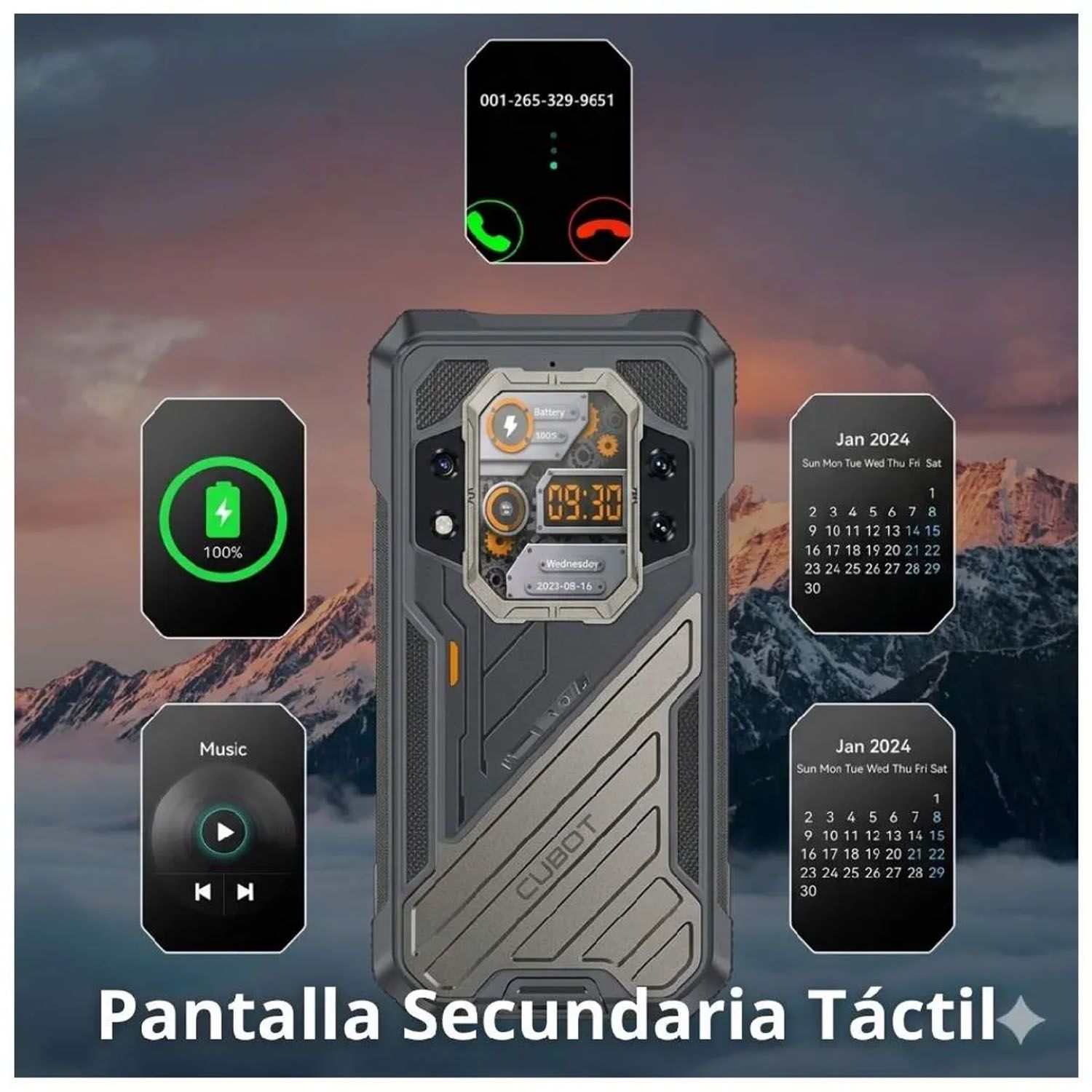 Smartphone Cubot KingKong X Negro 5G 16GB RAM 256GB 6.58 | Sodimac 