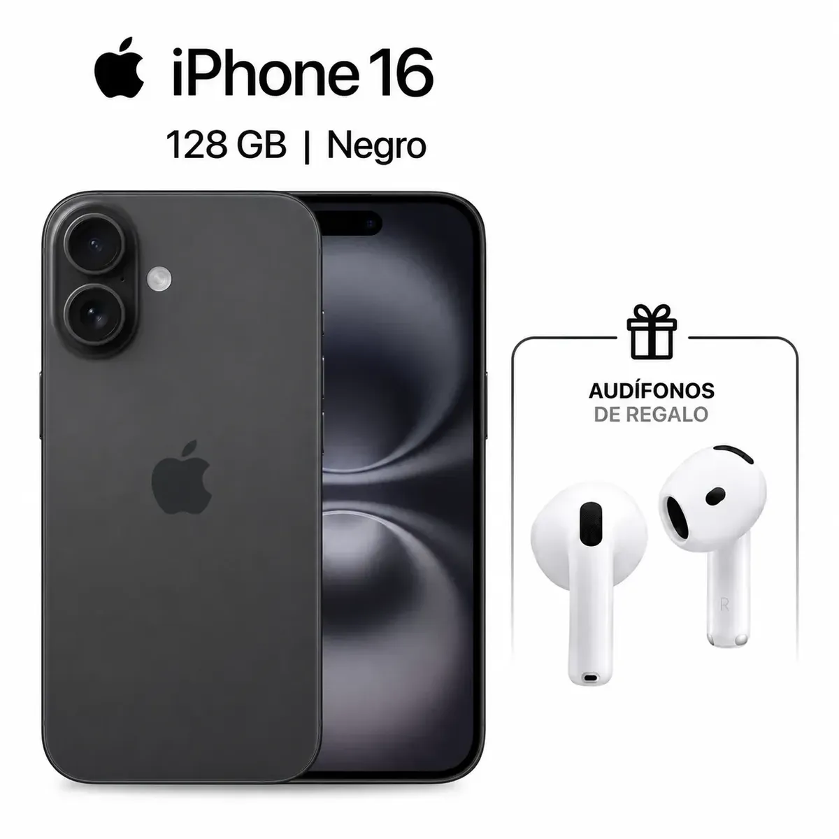 APPLE - IPHONE 16 128GB CHIP FISICO + REGALO