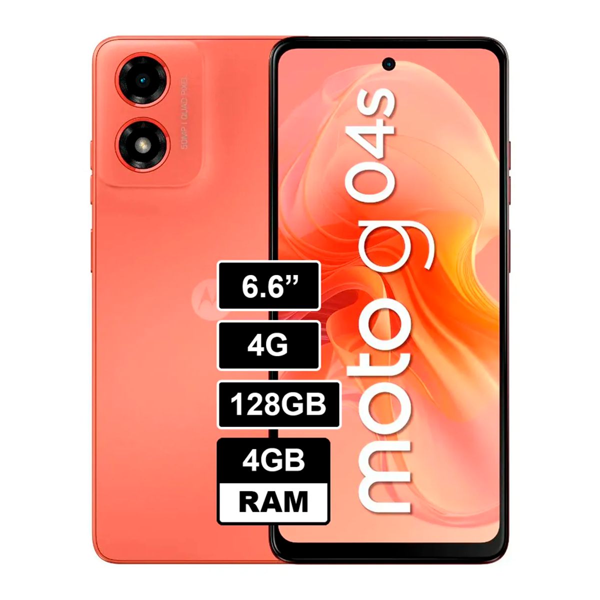 MOTOROLA - MOTOROLA G04S 4RAM 128GB NARANJA
