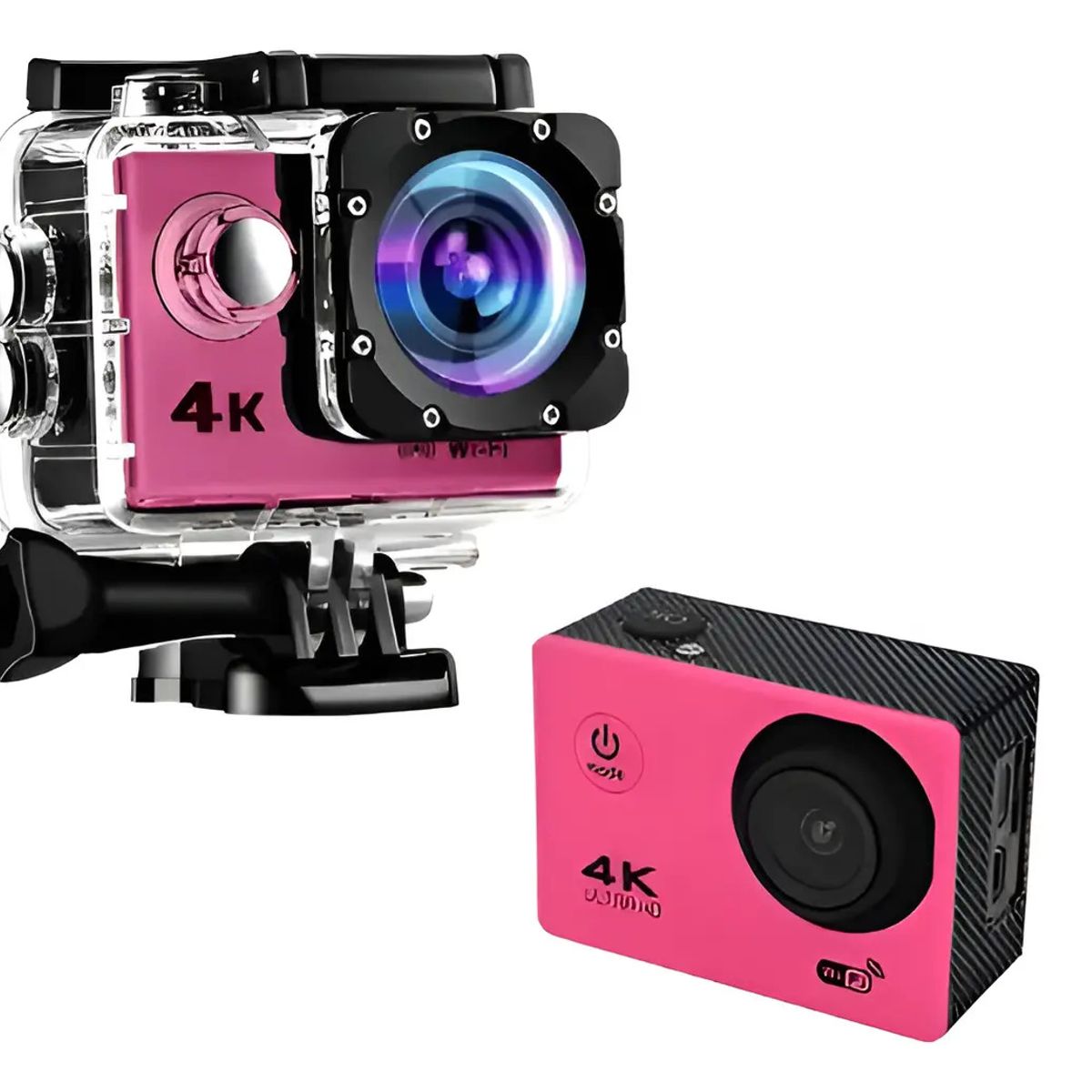 PREMIUM - Cámara Deportiva de acción  Wifi Acuático Deportes Videos- ROSADO SQ-Y02
