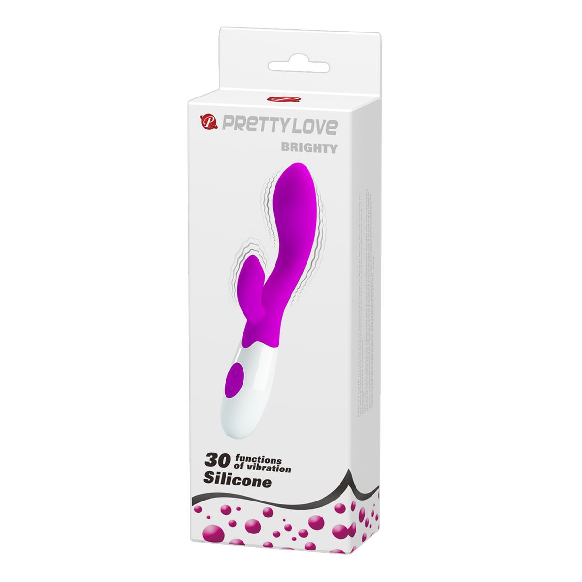 PRETTY LOVE - Vibrador Sexual Femenino Rabbit Brighty 30 Funciones Silicona Fucsia