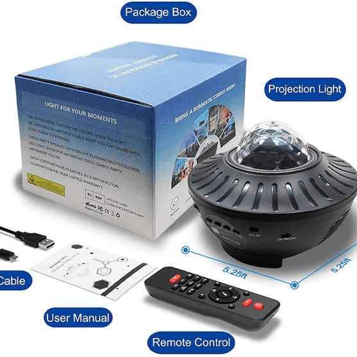 PREMIUM - Proyector micro sd Bluetooth parlante Luces led - B-820