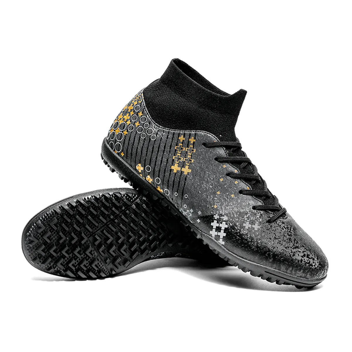 DANWEILE - Zapatillas Fútbol Unisex zapatos Negro