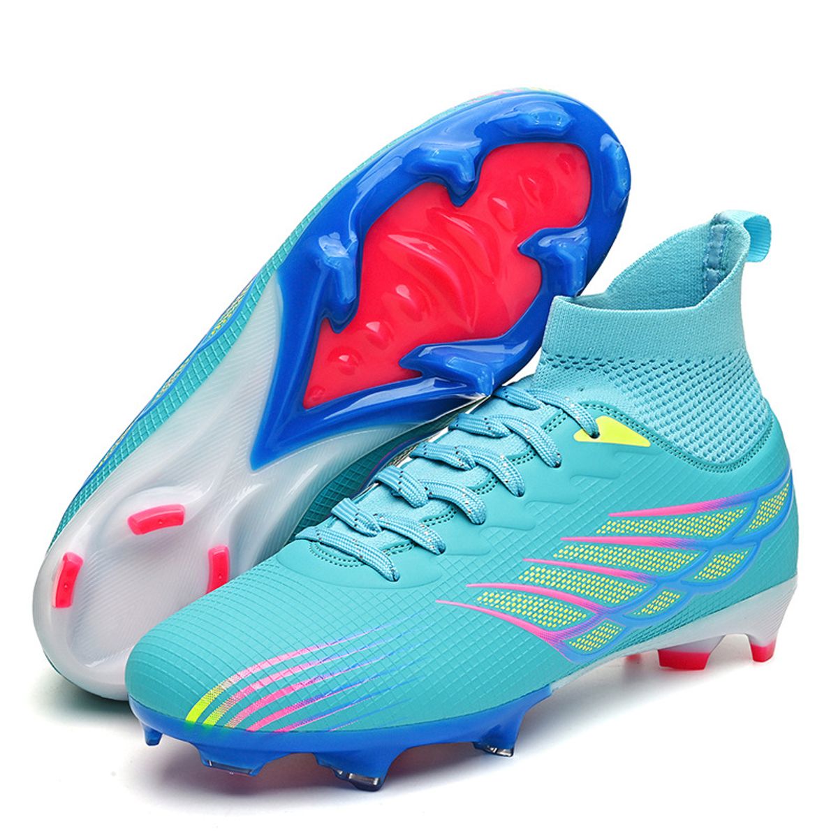 DANWEILE - Botas fútbol unisex Blanco