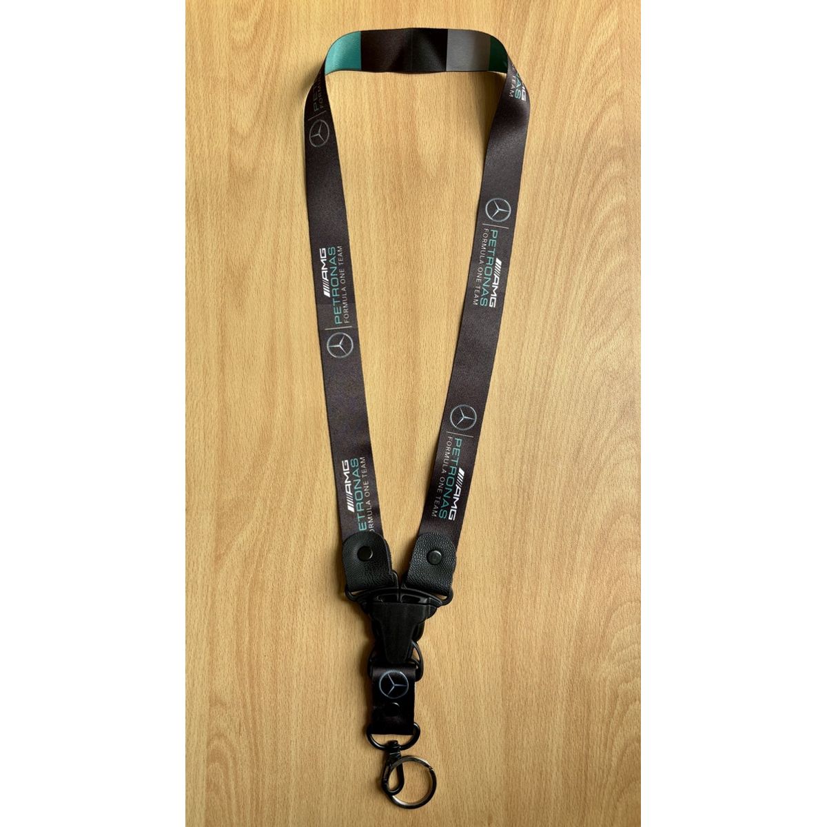 GENERICO - Llavero Mercedes Benz Lanyard - Pita de Llaves de Casa - Porta Llaves de Carro F1 de 50cm