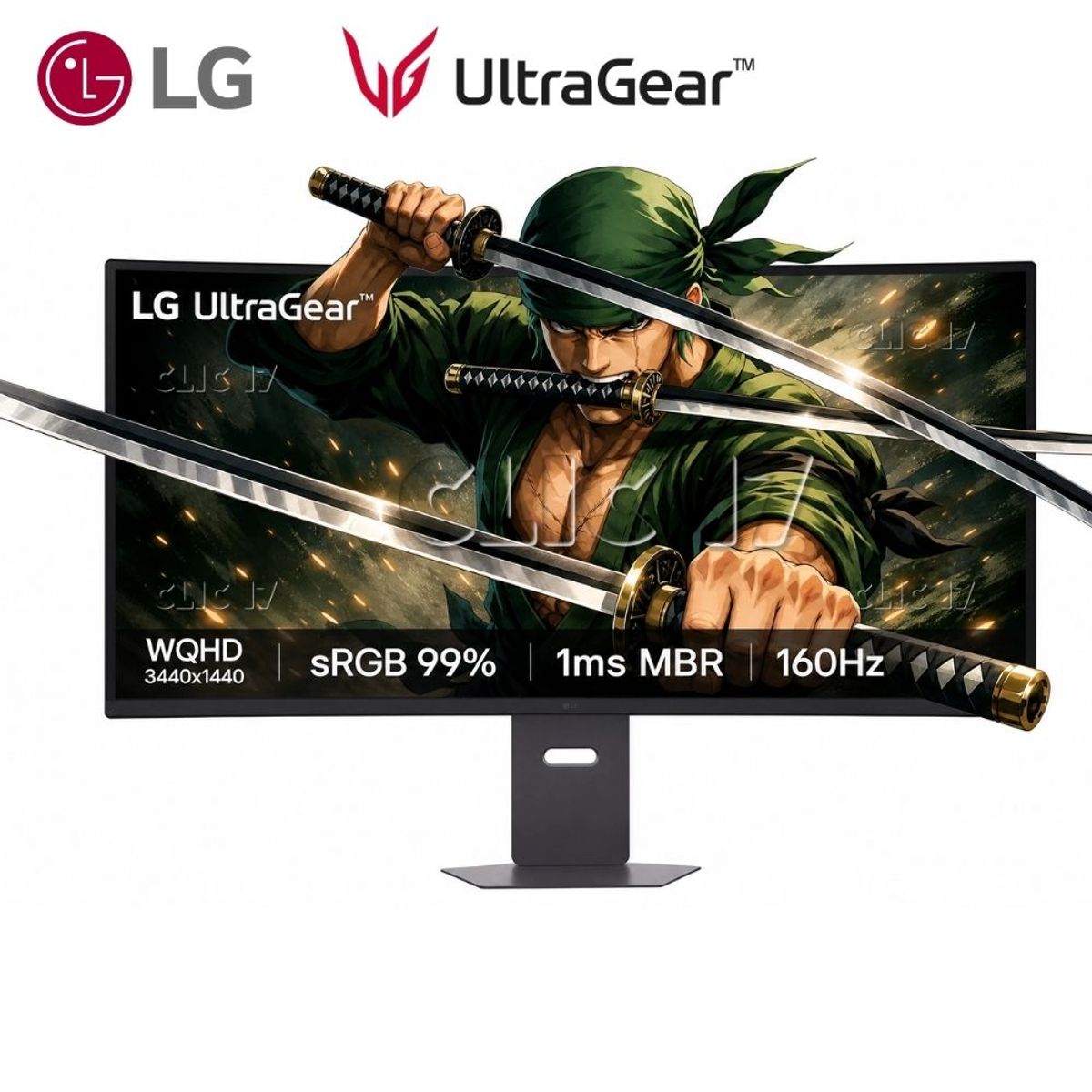LG - Monitor Gaming LG UltraWide 34 34G600A WQHD Curvo 160Hz 1ms