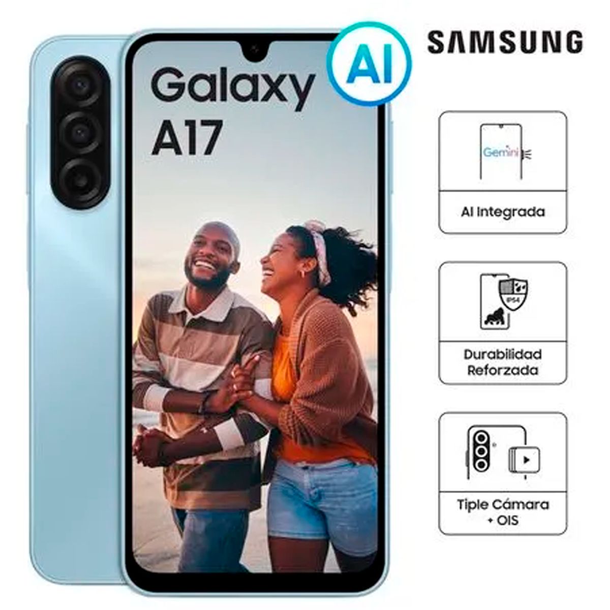 SAMSUNG - GALAXY A17 4G 6RAM 128GB AZUL