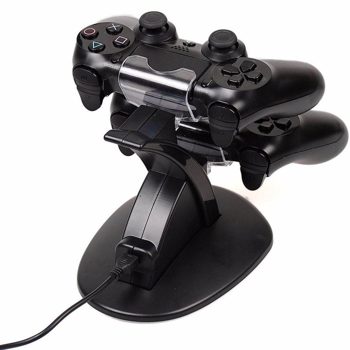 OEM - Cargador Dual Shock Ps4 Mandos Playstation Ps4 LED Vertical