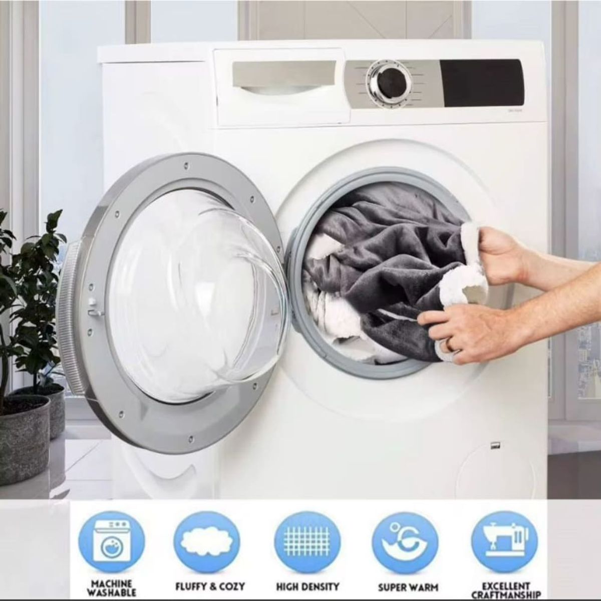 Manta Frazada Polar de Piel 1.8 x2m Extra Suave Térmica Dormitorio Hogar 260344, marca GENERICO - Foto 2